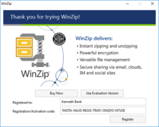 Winzip 150 activation code free 2019